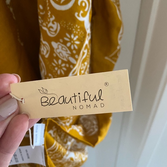 Yellow Boho Beach Kimono - Picture 4 of 6